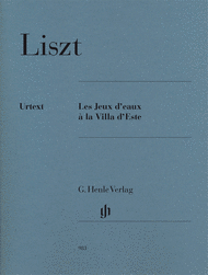 Les Jeux d'eaux a la Villa d'Este Sheet Music by Franz Liszt