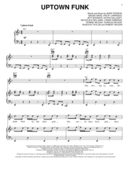 Uptown Funk (feat. Bruno Mars) Sheet Music by Mark Ronson
