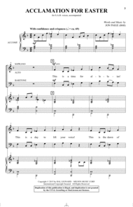 Acclamation For Easter Sheet Music by Jon Paige