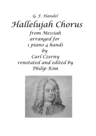 Hallelujah Chorus for 1 piano 4 hands Sheet Music by George Frideric Handel