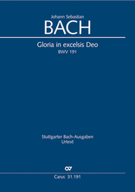 Gloria in excelsis Deo Sheet Music by Johann Sebastian Bach