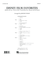 Disney Film Favorites - Full Score Sheet Music by Johnnie Vinson