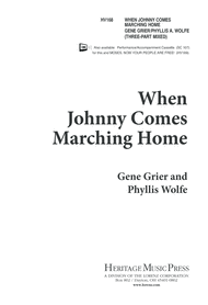 When Johnny Comes Marching Home Sheet Music by Gene Grier