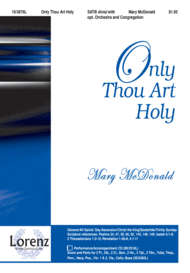 Only Thou Art Holy Sheet Music by Mary McDonald