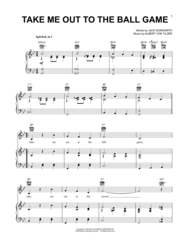 Take Me Out To The Ball Game Sheet Music by Jack Norworth