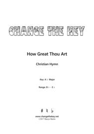 How Great Thou Art - Ab Major Sheet Music by Christian Hymn