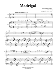 Madrigal Sheet Music by Philippe Gaubert