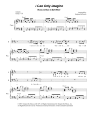 I Can Only Imagine (Duet for Tenor and Bass Solo) Sheet Music by MercyMe