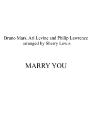 Marry You VIOLIN SOLO (for solo violin) Sheet Music by Bruno Mars