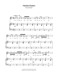 Heidenroslein Sheet Music by Franz Schubert