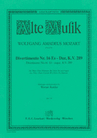 Divertimento Nr. 16 Sheet Music by Wolfgang Amadeus Mozart