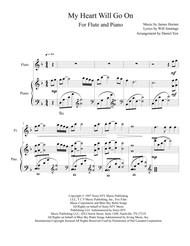 My Heart Will Go On (Love Theme from Titanic) for Flute Solo with Piano Accompaniment Sheet Music by Celine Dion