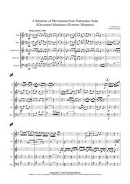 Tchaikovsky: Casse-Noisette (Nutcracker Suite) (A Selection of 5 Movements from) - wind quintet Sheet Music by Peter Ilyich Tchaikovsky