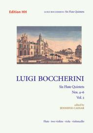 Six flute quintets - Volume 2 Sheet Music by Luigi Boccherini