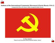 Anthem of the International Communist Movement (The Internationale) for Brass Quintet & Percussion Sheet Music by Pierre De Geyter
