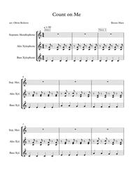 Count On Me (Accompaniment) Sheet Music by Bruno Mars