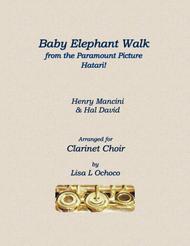 Baby Elephant Walk from the Paramount Picture Hatari! for Clarinet Choir Sheet Music by Henry Mancini