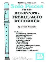 Solo Pieces for the Beginning Treble/Alto Recorder Sheet Music by Costel Puscoiu