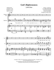 God's Righteousness (SAB Choir and Piano) Sheet Music by Diana Meux