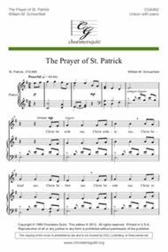 The Prayer of St. Patrick Sheet Music by William M Schoenfeld