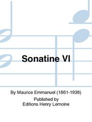 Sonatine VI Sheet Music by Maurice Emmanuel