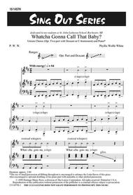 Whatcha Gonna Call That Baby? Sheet Music by Phyllis Wolfe White