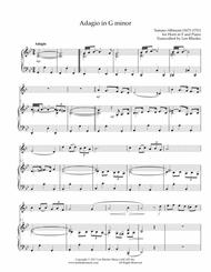 Adagio in G minor - Tomaso Albinoni - transcribed for French Horn and Piano Sheet Music by Tomaso Giovanni Albinoni