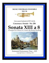 Sonata XIII a 8 - No. 206 Sheet Music by Giovanni Gabrieli