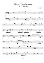 Memory From Departure for cello duet Sheet Music by Joe Hisaishi