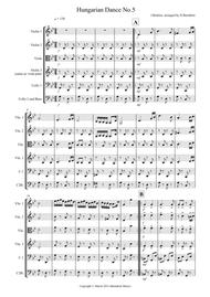 Hungarian Dance No.5 for String Orchestra Sheet Music by Johannes Brahms