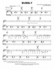 Bubbly Sheet Music by Colbie Caillat