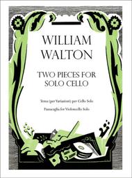 Two Pieces for solo cello Sheet Music by William Walton