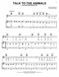 Talk To The Animals Sheet Music by Bobby Darin
