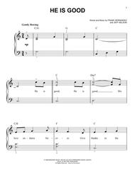He Is Good Sheet Music by Jeff Nelson
