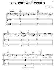 Go Light Your World Sheet Music by Chris Rice
