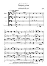 Somebody To Love (String Quartet) Sheet Music by Queen