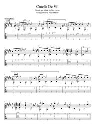 Cruella De Vil (Standard Notation and TAB) Sheet Music by Mel Leven