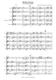 Bridal Chorus "Here Comes The Bride" for String Quartet Sheet Music by Richard Wagner