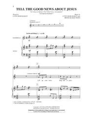 Tell The Good News About Jesus Sheet Music by Lynn Shaw Bailey