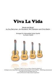 Viva La Vida - Guitar Quartet Sheet Music by Coldplay