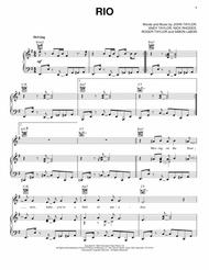 Rio Sheet Music by Andy Taylor