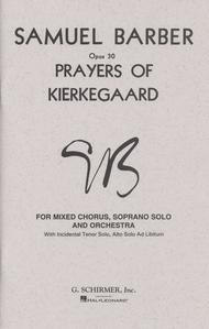 Prayers of Kierkegaard Sheet Music by Samuel Barber