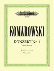 Violin Concerto No. 1 in E minor Sheet Music by Anatoli Komarowski