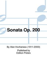 Sonata Op. 200 Sheet Music by Alan Hovhaness