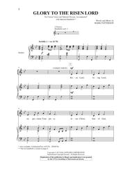 Glory To the Risen Lord Sheet Music by Mark Patterson