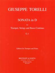Sonata in D (G. 1) Sheet Music by Giuseppe Torelli