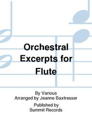 Orchestral Excerpts For Flute Sheet Music by Various