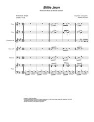Billie Jean (for Woodwind Quintet) Sheet Music by Michael Jackson