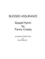 Blessed Assurance  Gospel Piano Sheet Music by Fanny J. Crosby