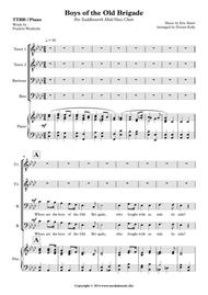 Boys of the Old Brigade Sheet Music by Eric Slater & Frank Weatherly
